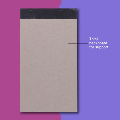 Youva Writing Pad 00 No – 10.5 × 19 cm (1/12 Size), 80 Pages | Single Line Ruled
