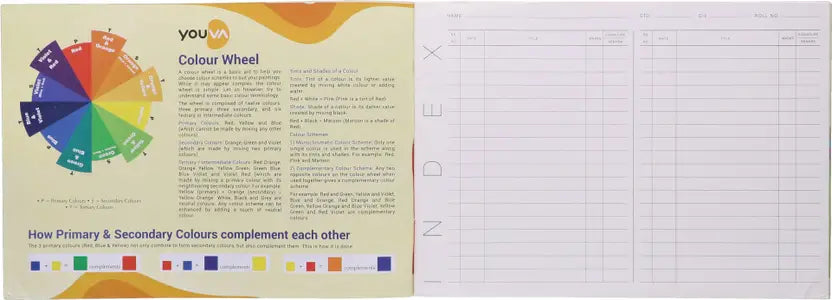 Youva A3 Orange Drawing Notebook – 27.5 × 34.7 cm, 56 Pages | Plain Drawing Paper