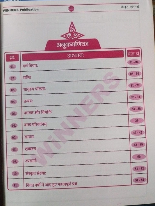 Winners MPESB Prathmik Shikshak Varg 3 Sanskrit [H]