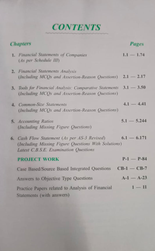 APC Books CBSE Syllabus Analysis of Financial Statements part B Class 12 By D.K. Goel, Rajesh Goel, Shelly Goel, Edition 2027 (English Medium)