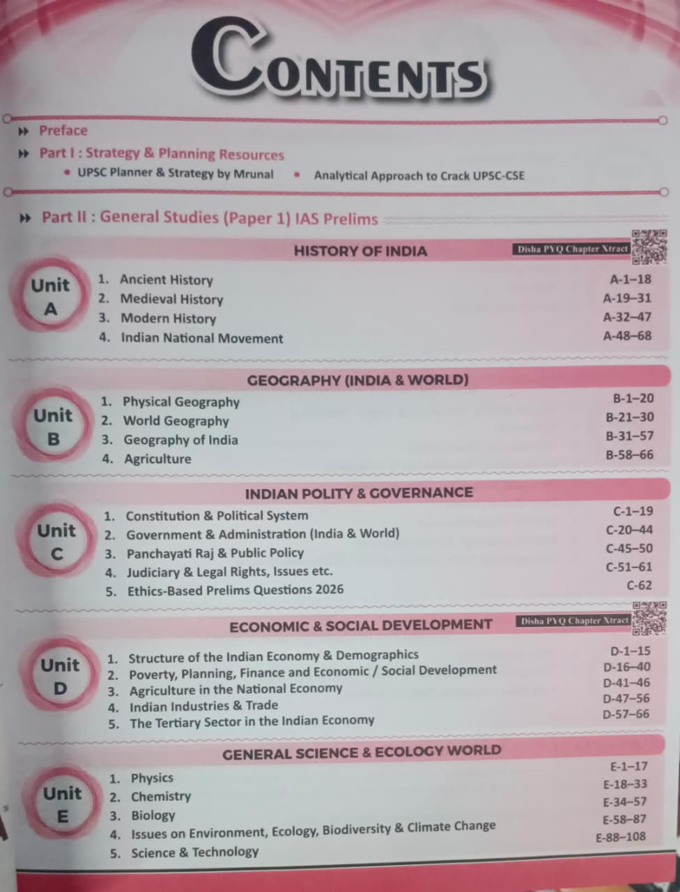 Disha Errorless 32 Years UPSC Topicwise civil Services IAS Prelims By Dr. Mrunal Patel 17th Edition (English Medium)