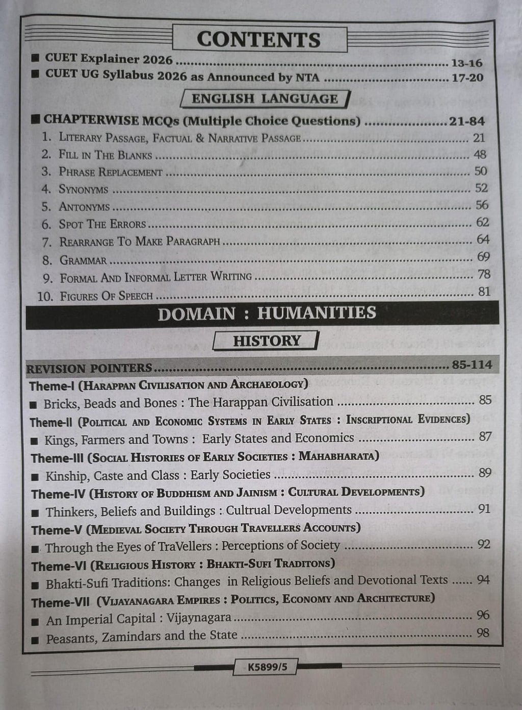 Kiran CUET (UG) 2026 Humanities 3 Guide [English Medium]