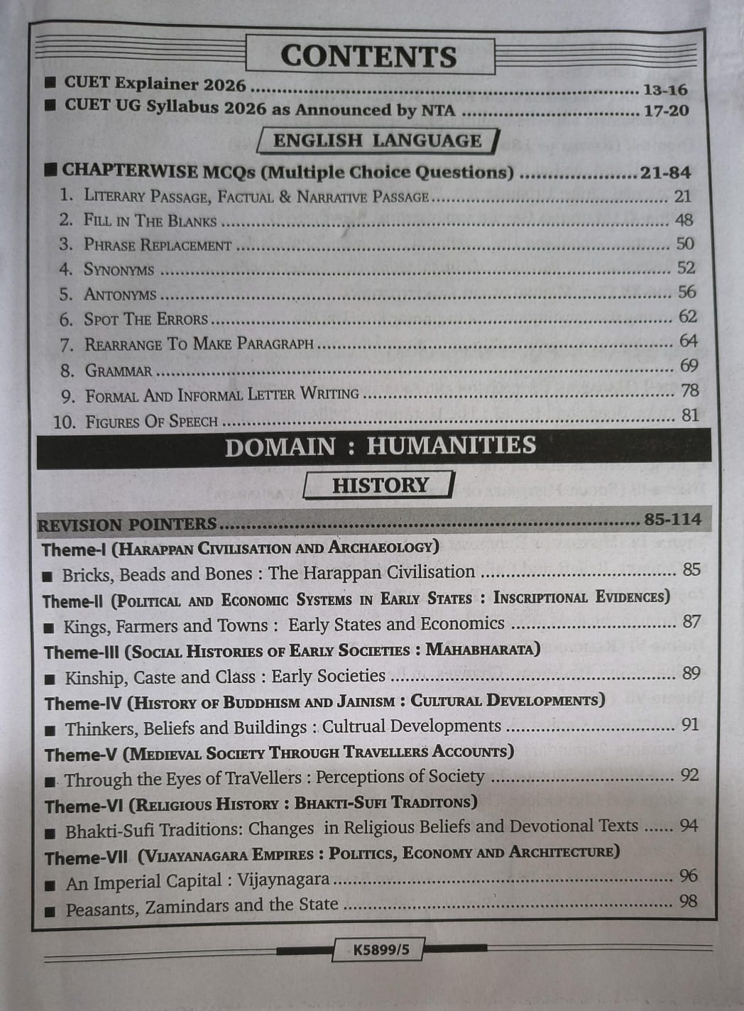 Kiran CUET (UG) 2026 Humanities 3 Guide [English Medium]