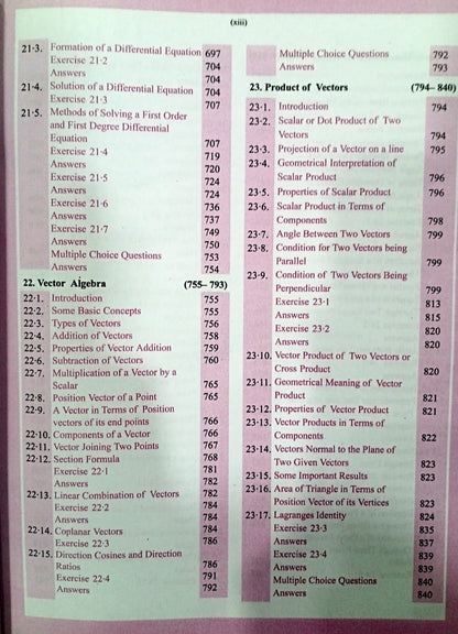 Prabodh Mathematics - Class 12th (English Medium)