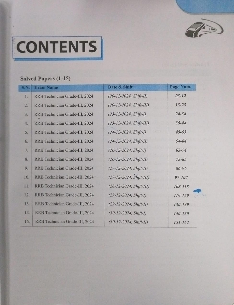 Arihant Publication RRB Technician Grade-3 – 15 Solved Papers [English]