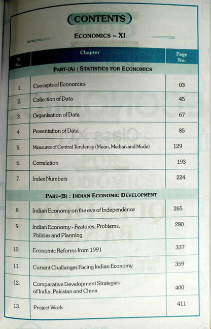GBI Publication Economics Book for Class 11 By B.K Kumawat (English Medium)