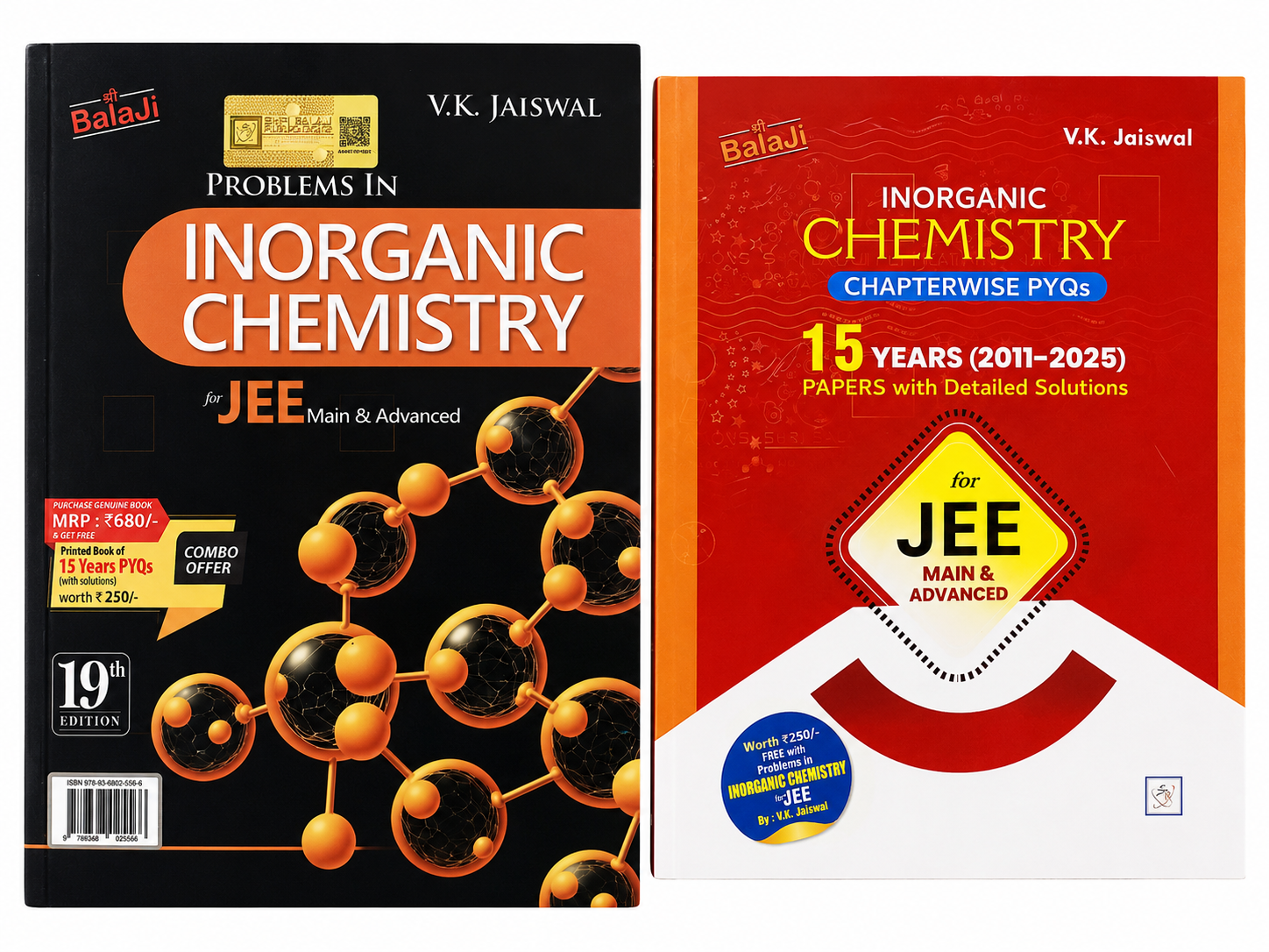 Shree Balaji Problems in Inorganic Chemistry for Jee main & Advanced (19th Edition 2026) By V.K. Jaiswal (English Medium)
