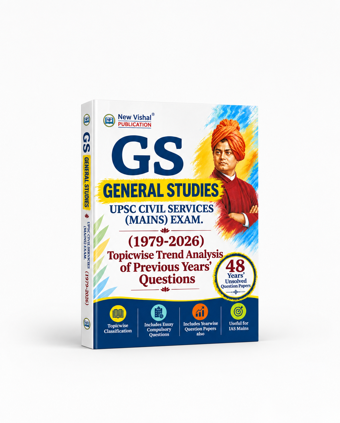 New Vishal GS General Studies 48 Years’ UPSC Civil Services (Mains) Exam 1979–2026 Topicwise & Yearwise PYQs (English Medium)