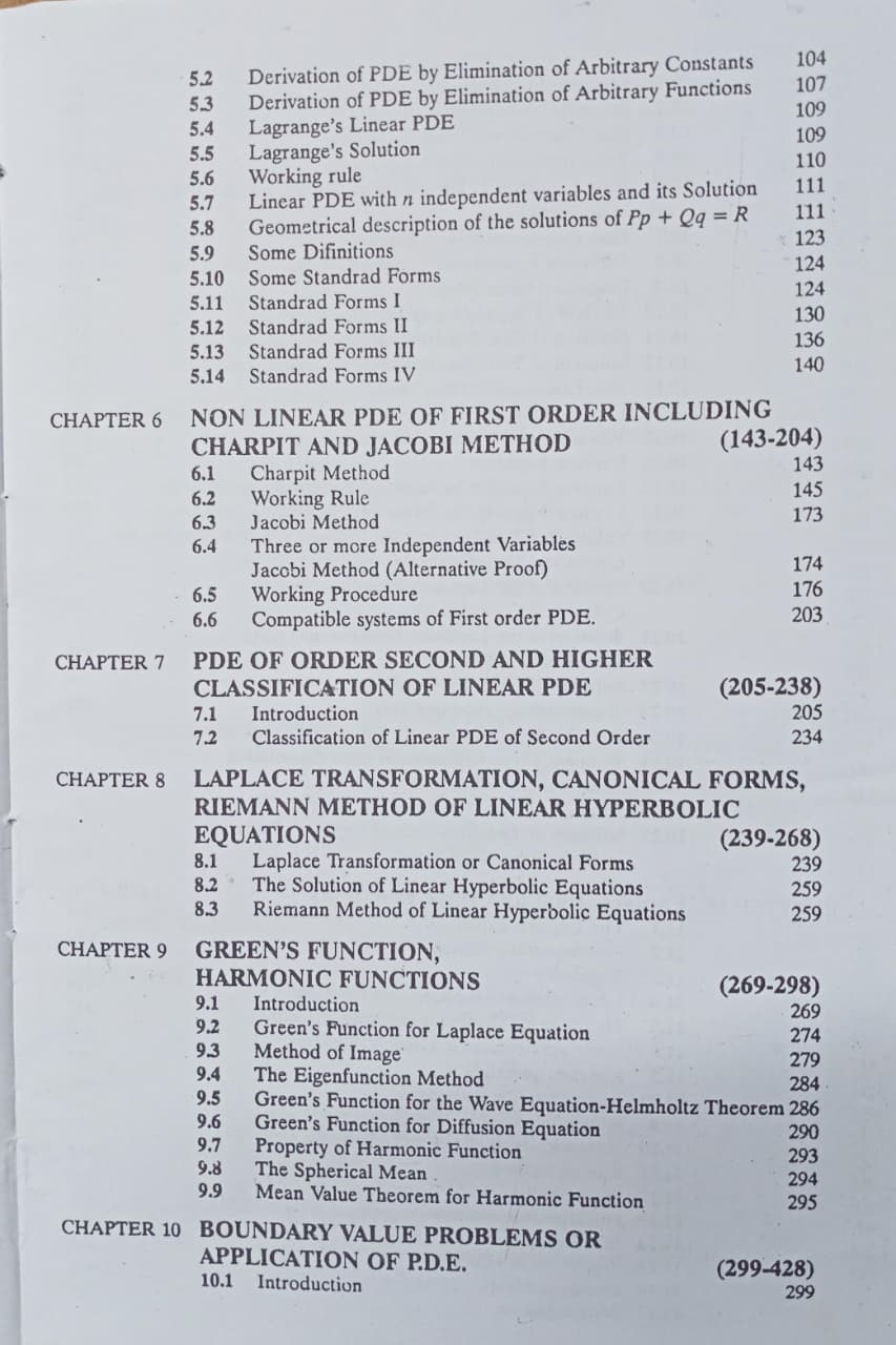 Shree Shiksha Partial Differential Equations By H.K. pathak (English Medium)