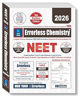 UBD 1960 Errorless Chemistry NEET Volume 1&2 [English]