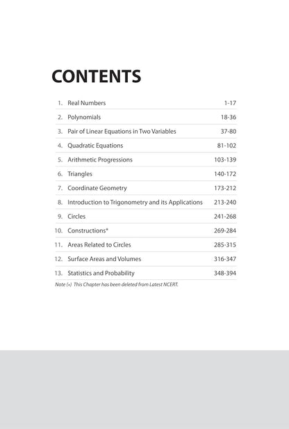 Arihant - NCERT Exemplar Problems-Solutuions Mathematics (Class 10th) English Medium