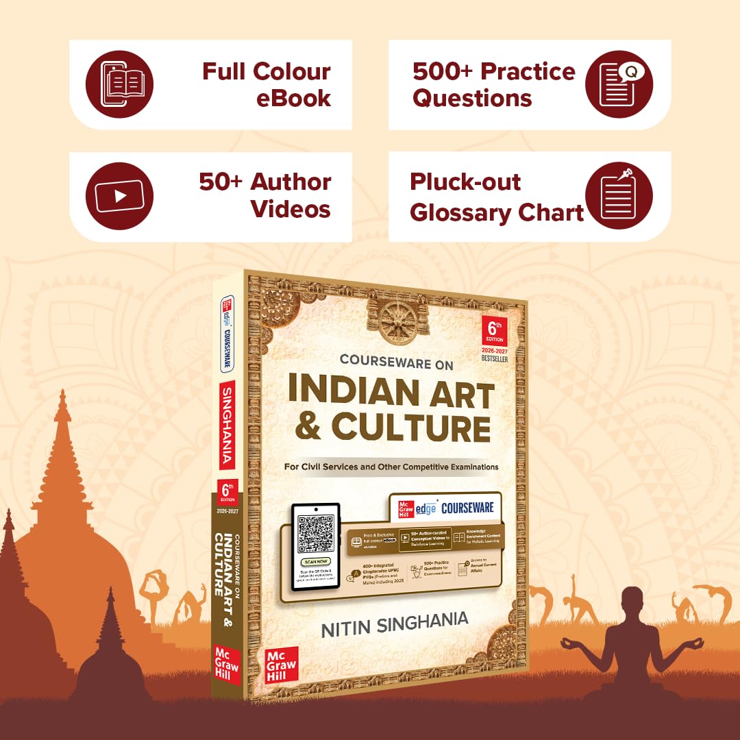 TMH Indian Art & Culture (6th Edition) By Nitin Singhania | English Medium