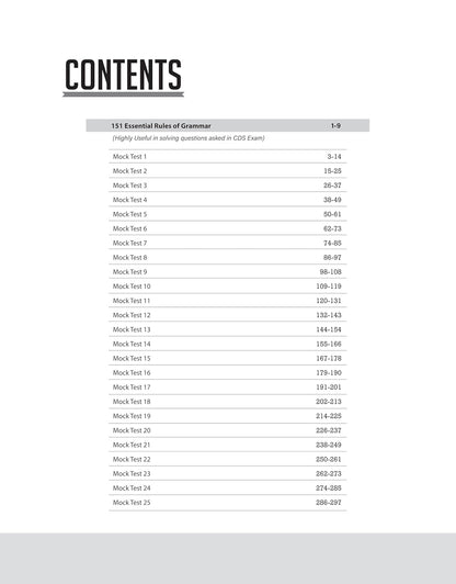 Arihant - Mission Uniform CDS/OTA English (25 Mock Tests) 2025