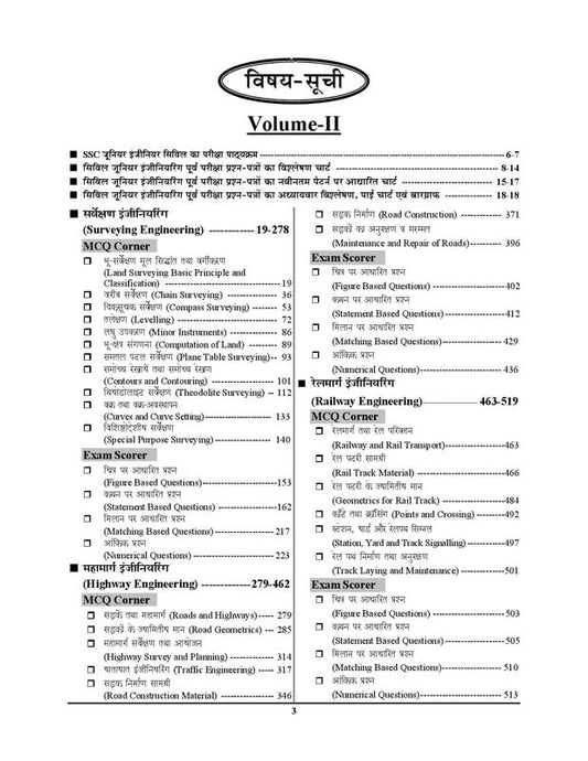 Exam Fingerprint Civil Engineering 2025 | Junior Engineer | Chapterwise Solved Papers | 2 Volumes | Youth Competition Times