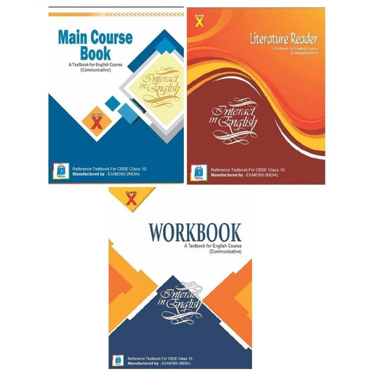 CBSE English – A Textbook for English Course (Communicative) – Complete Set of 3 Books Class 10th
