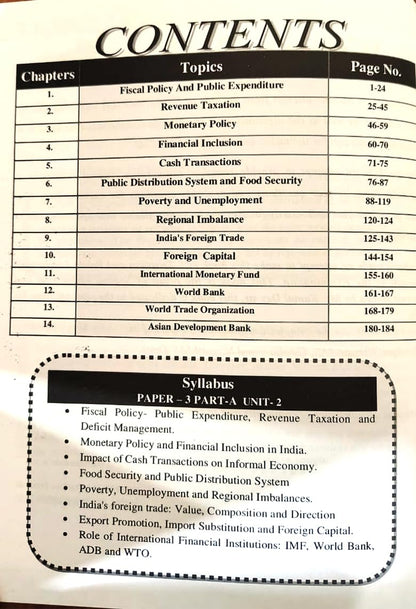 Nirman IAS Economics Taxation and Policy Landscape Book, Paper-3, Part-A, Unit-2