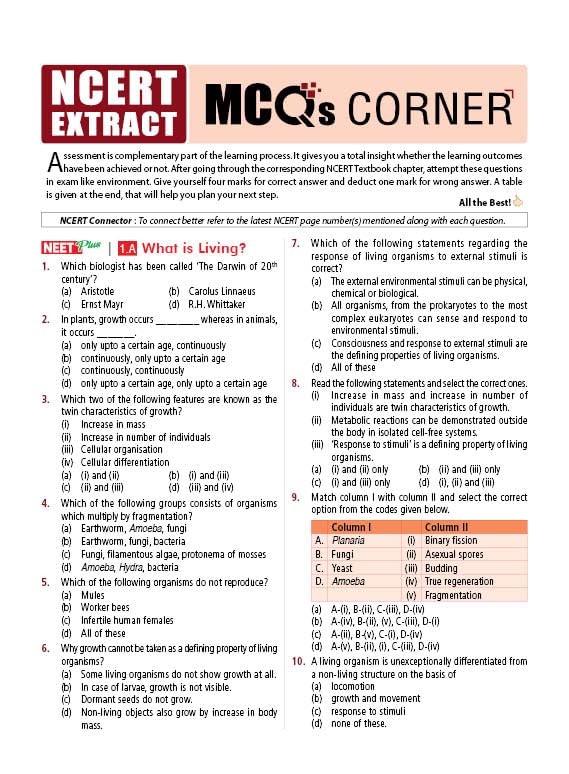 MTG Objective NCERT at your FINGERTIPS | Biology | NEET 2025-2026 | Class 11th & 12th | English Medium