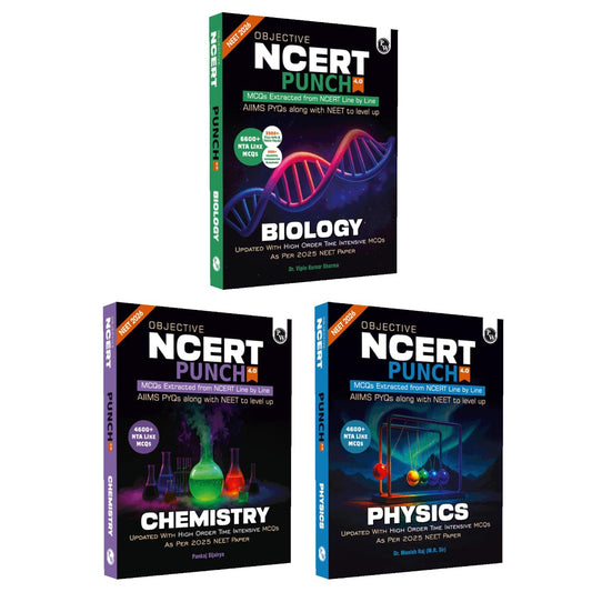PW NCERT Punch 4.0 Combo – Physics, Chemistry, Biology | Objective Set for NEET 2026