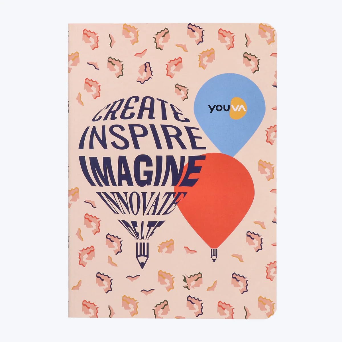 Yova Expression A5 Notebook – 14.8 x 21 cm, 192 Pages, Single Line