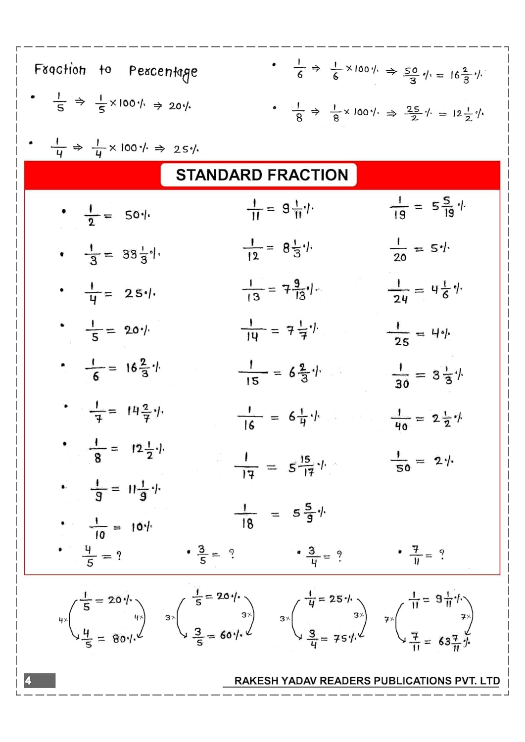 Rakesh Yadav - Class Notes Arithmetic (Bilingual) New 2nd Edition 2025 (English Medium)