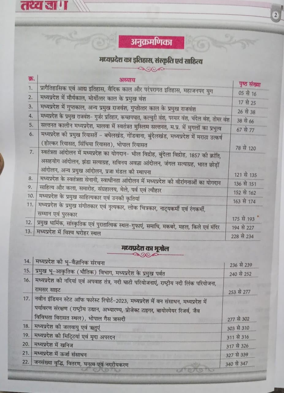 Tathyaban - The-Grantham 2026 MPPSC Pre + Mains (3rd Edition) Madhya Pradesh Samanya Adhyayan | Hindi Medium