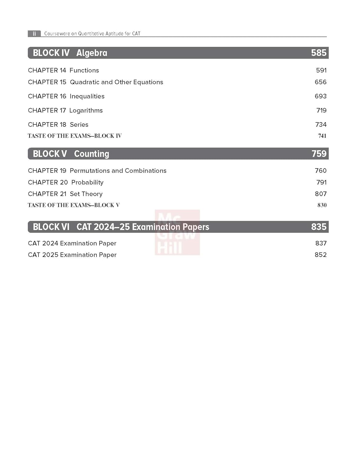 TMH Quantitative Aptitude for CAT 2026 by Arun Sharma 13Editionn (English Medium)
