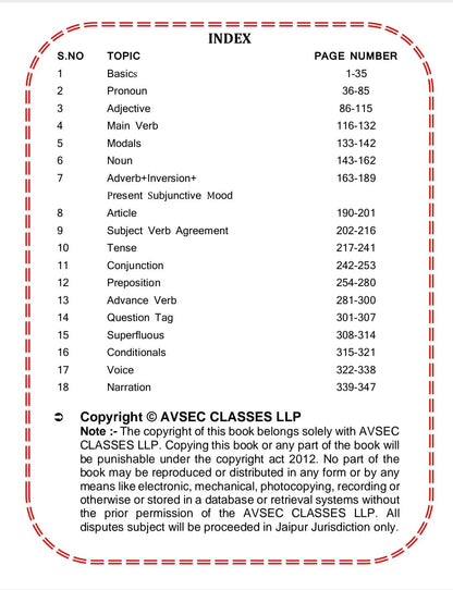 Class Notes Grammar by Aman Sir |  | Chapterwise & Topicwise Notes