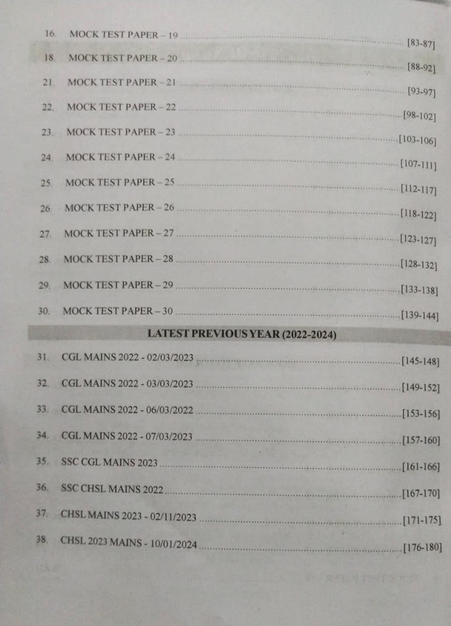 RBD SSC Mains Mathematics | 38 Sets (Bilingual) by Gagan Pratap Sir (Hindi & English)