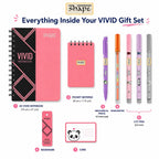 Shape Vivid Stationery Gift Set with Notebook, Sticky Notes Premium Study & Office Writing Kit