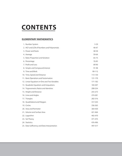 Arihant CDS Elementary Mathematics Chapterwise Solved Papers 2024–2011 [English Medium]
