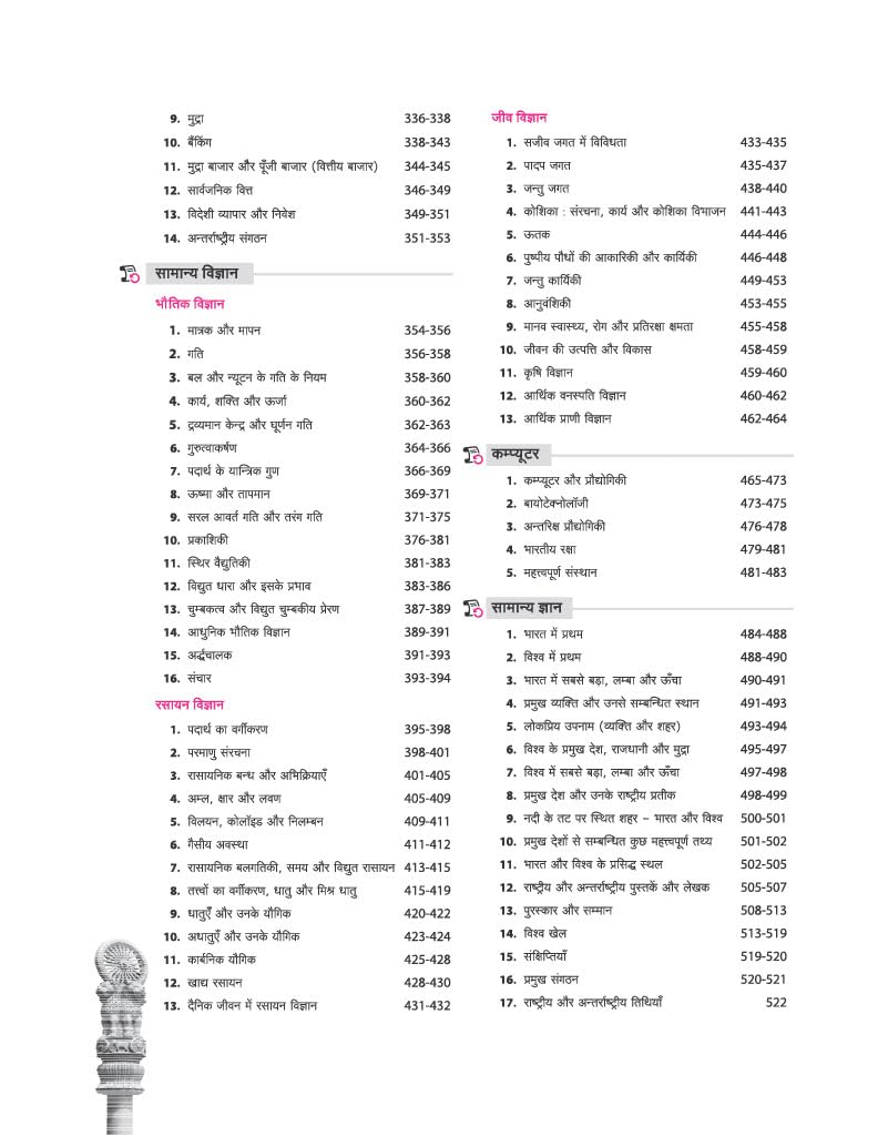 Arihant NCERT Based GK/GS Samanya Adhyayan One Liner 25000+ Exam Facts (Hindi Medium)
