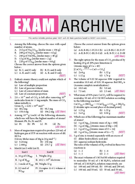 MTG Objective NCERT at your Fingertips Chemistry | Class 11th & 12th | NEET/JEE 2025-2026 | English Medium