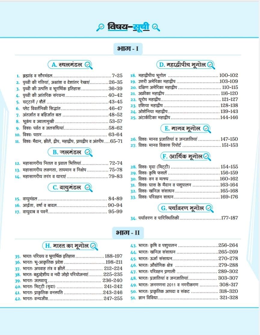 Gyan Bharat & Vishwa Bhugol NCERT Sar Sangrah (7th Edition) (Hindi Medium)