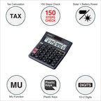 Casio MJ-120D 12-Digit Desktop Calculator Two-Way Power, Tax & Check Functions