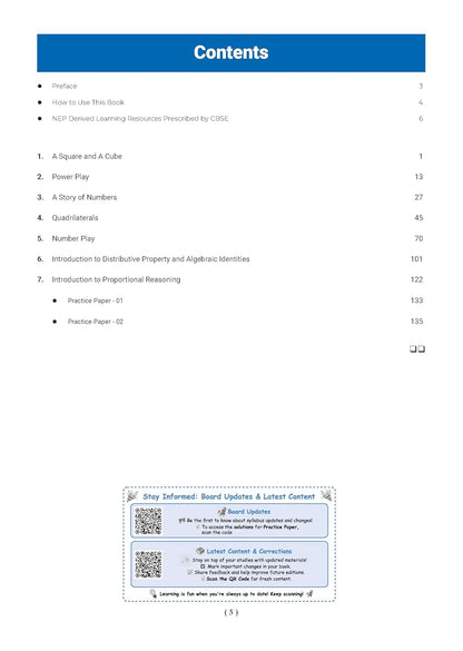 Oswaal One for All Class 8 Mathematics (Part 1) Question Bank NCERT & CBSE Chapter-wise & Topic-wise Solved Papers 2027 Exam (English Medium)