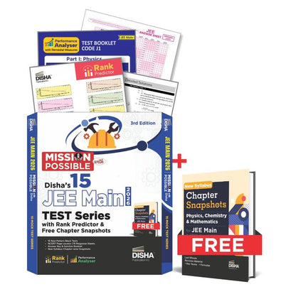 Mission Possible with Disha's 15 JEE MAIN 2026 Test Series (3rd Edition) English Medium