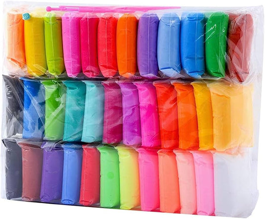 Clay Super Light Toys 36 Colours | Soft & Lightweight Modelling Clay
