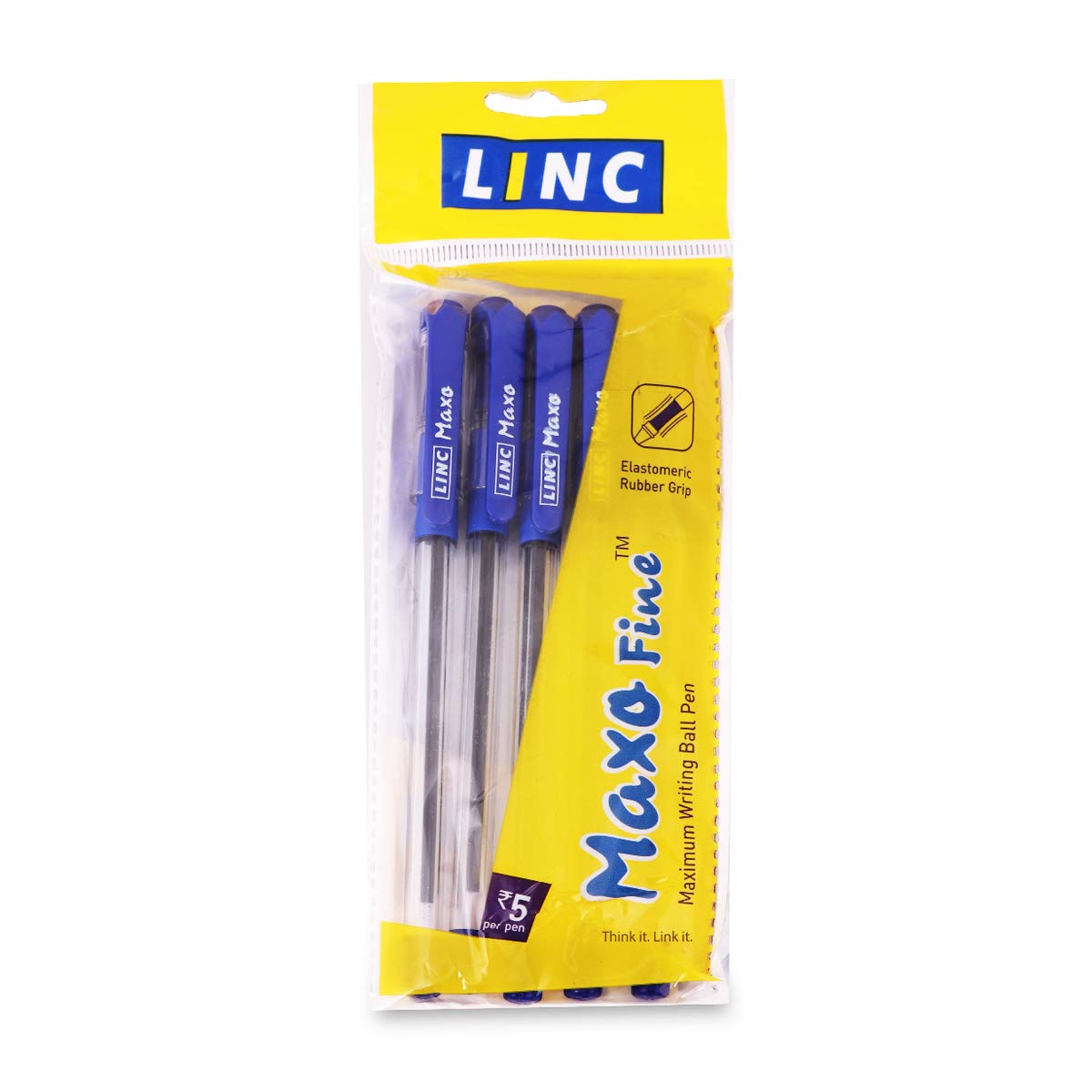 Maxo Set Linc Maxo Fine Ball Pen 5 Set – Ultra-Smooth Fine Writing Pens – B3books