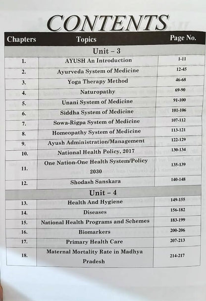 Nirman IAS MPPSC Mains Paper-3, Part-B, Unit-3,4 Ayush & Health Book by Sanjay Gupta (English Medium)