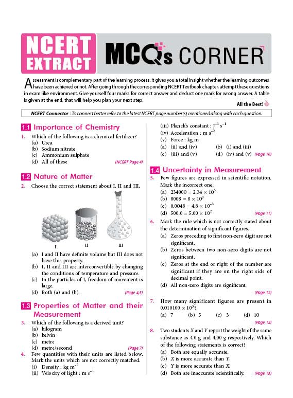 MTG Objective NCERT at your Fingertips Chemistry | Class 11th & 12th | NEET/JEE 2025-2026 | English Medium