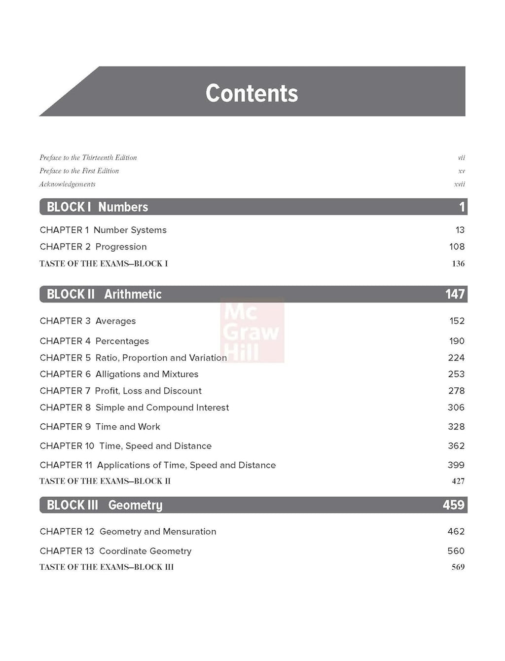 TMH Quantitative Aptitude for CAT 2026 by Arun Sharma 13Editionn (English Medium)