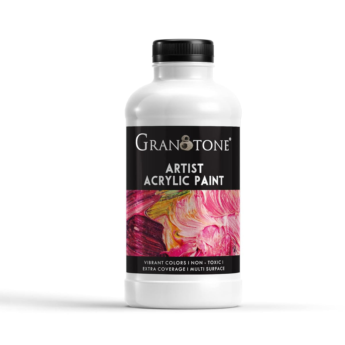 Granotone White Acrylic Paint – 500ml Rich Pigment, Extra Coverage & Multi-Surface Use