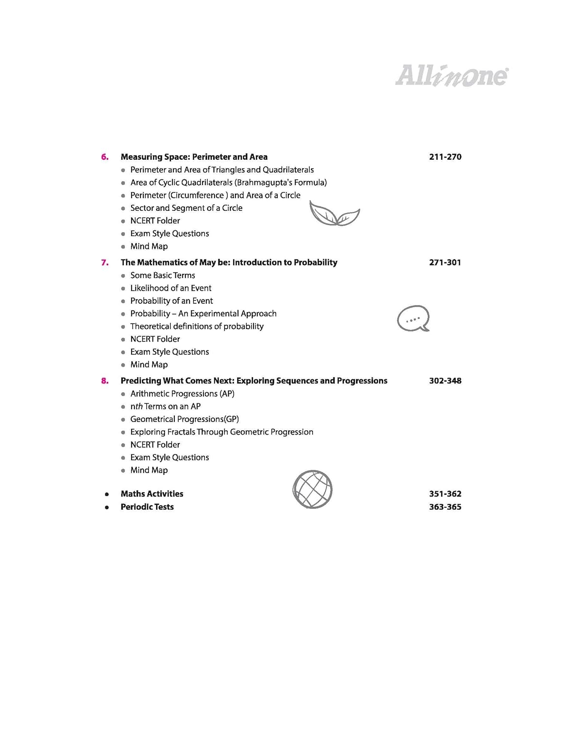 Arihant All in One Mathematics Class 9th CBSE 2025-26 (English Medium)