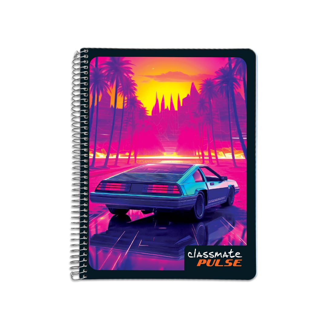 Classmate Pulse Spiral Notebook – 160 Pages, Ruled, Spiral Bound