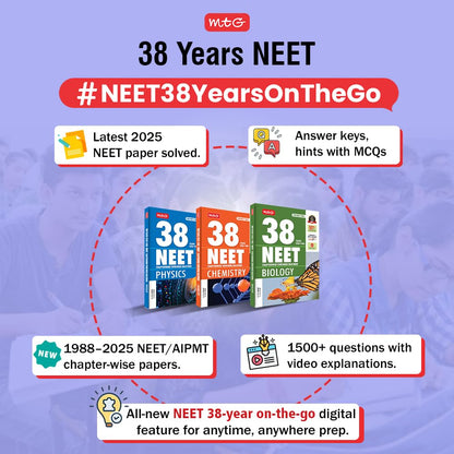 MTG 38 Years NEET Biology Previous Year Solved Papers | For NEET 2025–2026 |English Medium