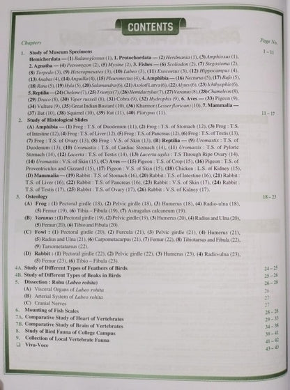Shivalal Practical Zoology B.Sc. 2nd Year Paper 1 [English]