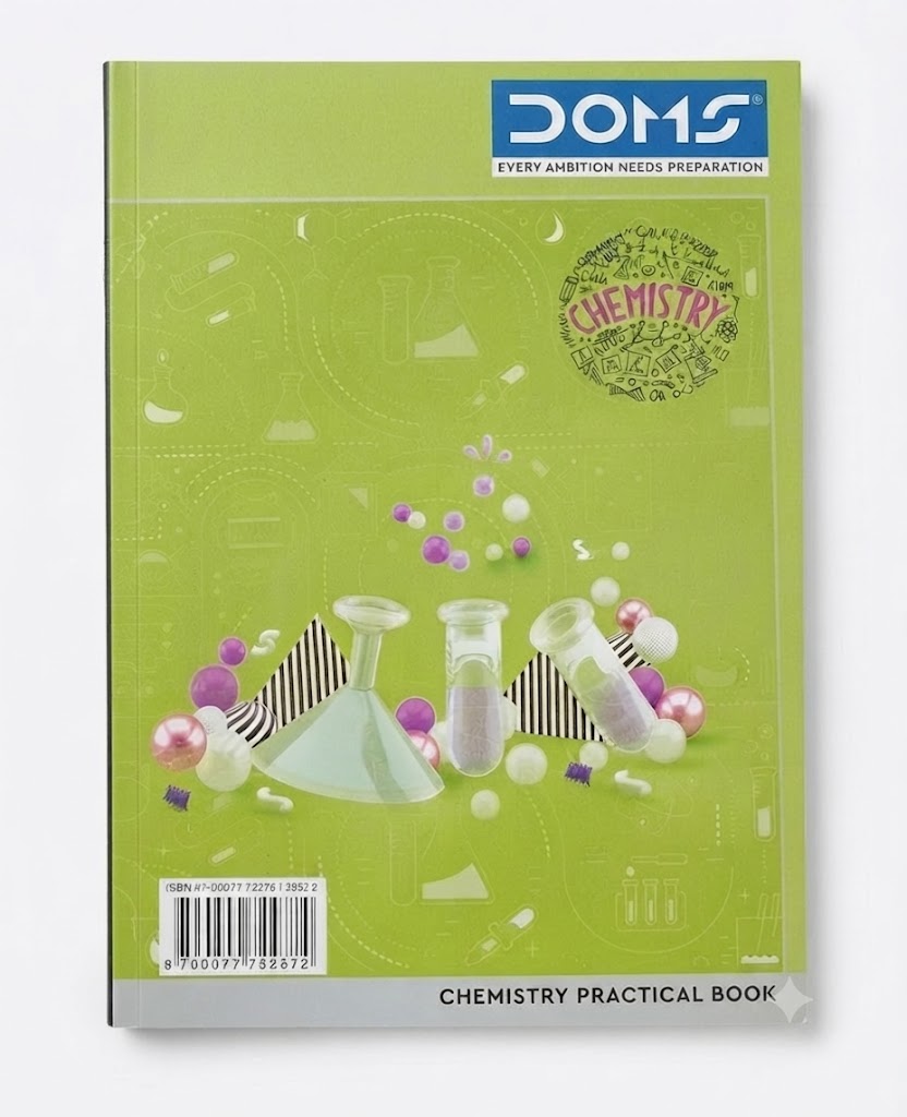 Doms Chemistry Practical Notebook – 132 Pages