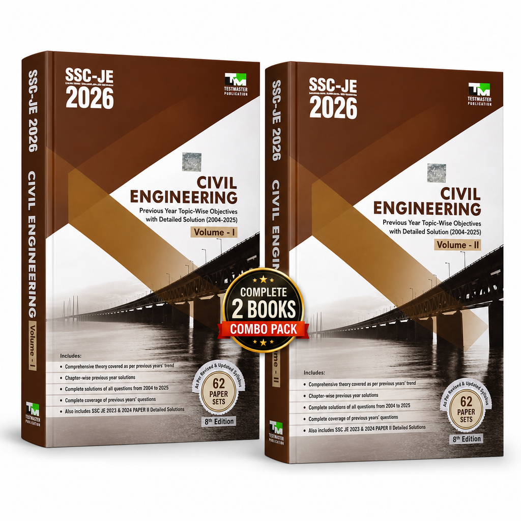 IES Master SSC JE 2026 Civil Engineering Volume I & II (English Medium)