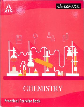Classmate Chemistry Practical Notebook – 168 Pages, 28 x 22 cm | Ruled Lab Record Book for Students