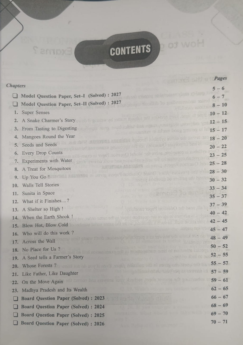 Pariksha Adhyayan 2027 Environmental Study for Class 5 (English Medium)